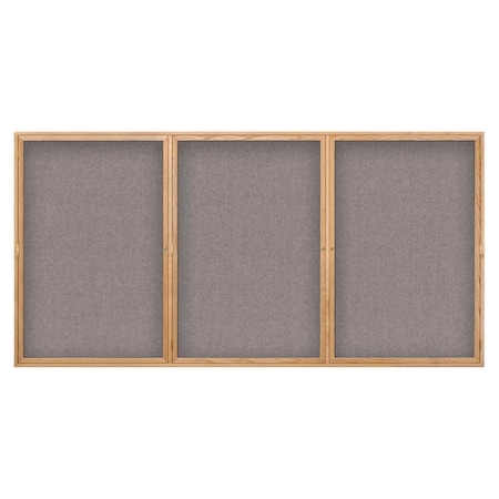 Open Faced Easy Tack Board,72x36,White Fabric/Black